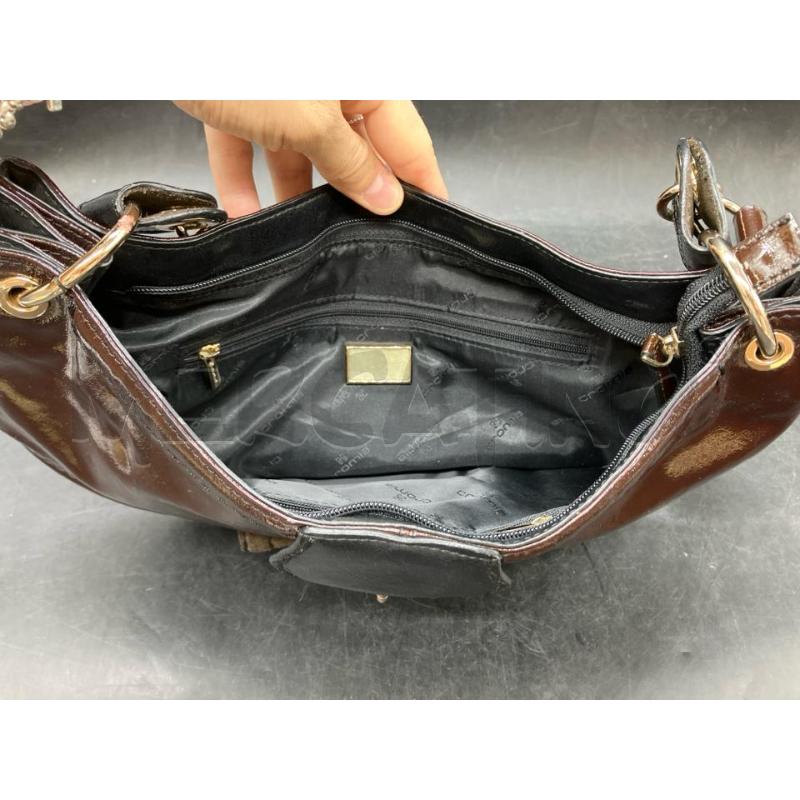 BORSA SPALLA CROMIA BORDEAUX VERNICE | Mercatino dell'Usato Roma eur 4