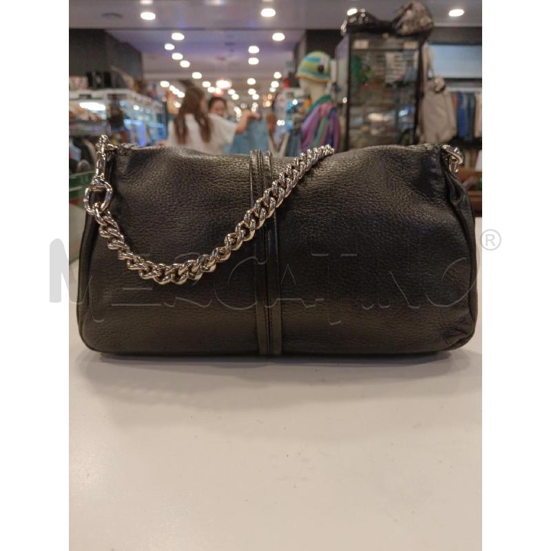 BORSA SPALLA GUCCI NE PELLE CHIUSURA BAMBOO DETT ARGENTATO  | Mercatino dell'Usato Roma eur 2