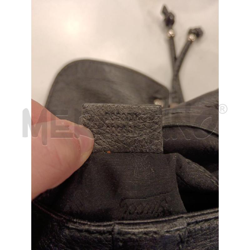 BORSA SPALLA GUCCI NE PELLE CHIUSURA BAMBOO DETT ARGENTATO  | Mercatino dell'Usato Roma eur 3