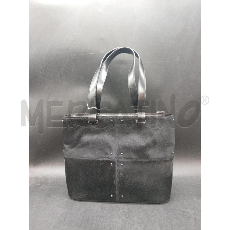 BORSA TOD'S NERA PELLE CAVALLINO  | Mercatino dell'Usato Roma eur 2