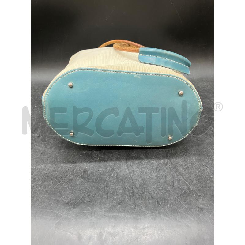 BORSA TOD'S SECCHIELLO AZZ PELLE BIA TESSUTO | Mercatino dell'Usato Roma eur 3