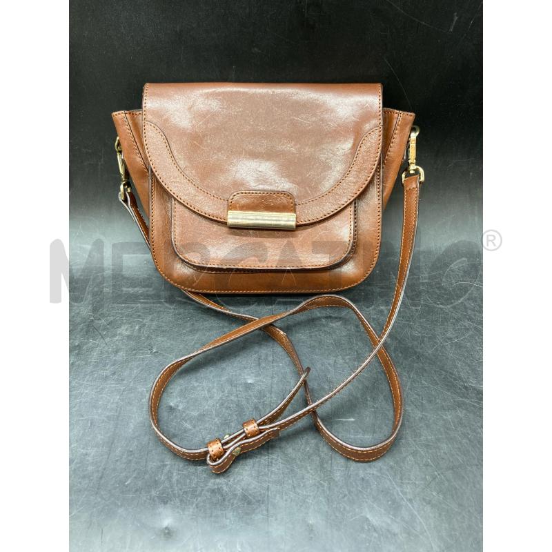 BORSA TRACOLLAMASSIMO DUTTI PELLE MARR  | Mercatino dell'Usato Roma eur 1