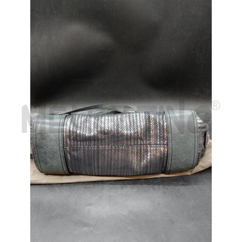 BORSA TRACOLLA BIASIA GRI LAMINAT  | Mercatino dell'Usato Roma eur 4