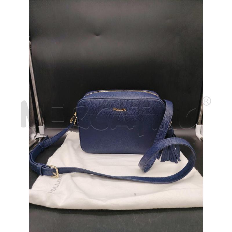 BORSA TRACOLLA CAMERA BAG POLLINI BLU | Mercatino dell'Usato Roma eur 1