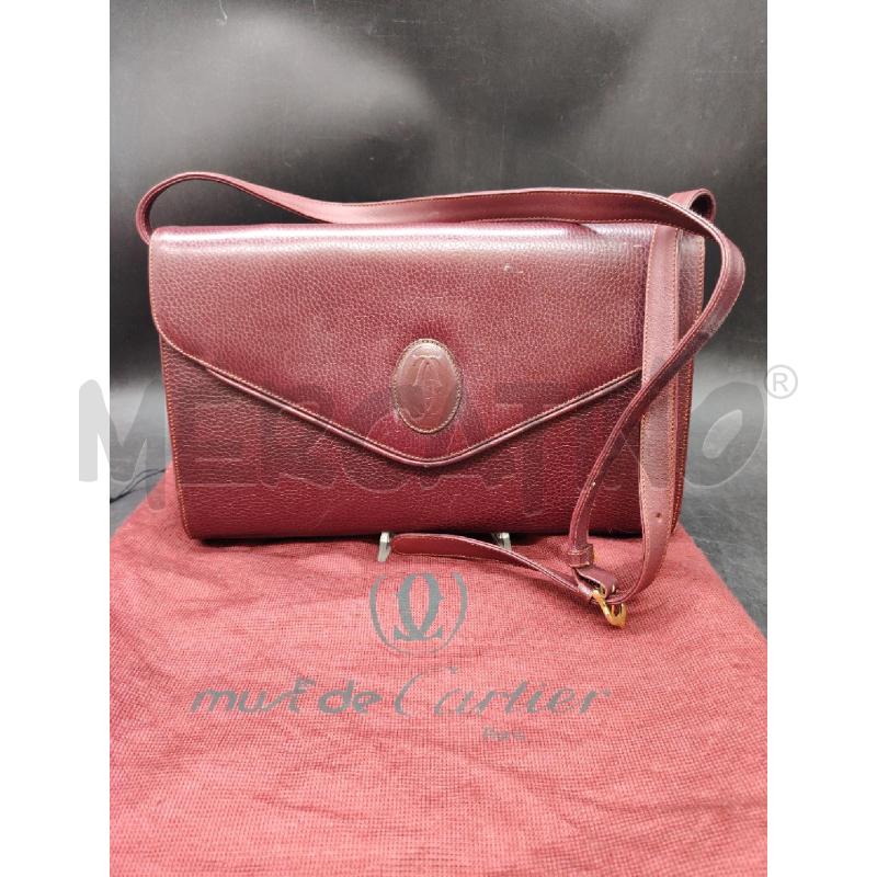 BORSA TRACOLLA CARTIER BORDEAUX | Mercatino dell'Usato Roma eur 1