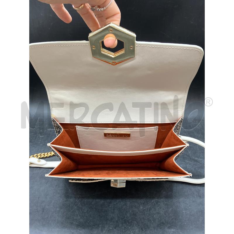 BORSA TRACOLLA HIBOURAMA PELLE PITON CHIUS DOR  | Mercatino dell'Usato Roma eur 4