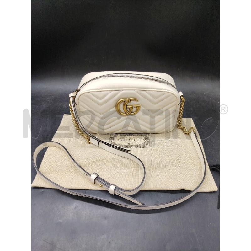 BORSA TRACOLLA MARMONT GG OFF WHITE DETT DORATI 447632 213317 | Mercatino dell'Usato Roma eur 1