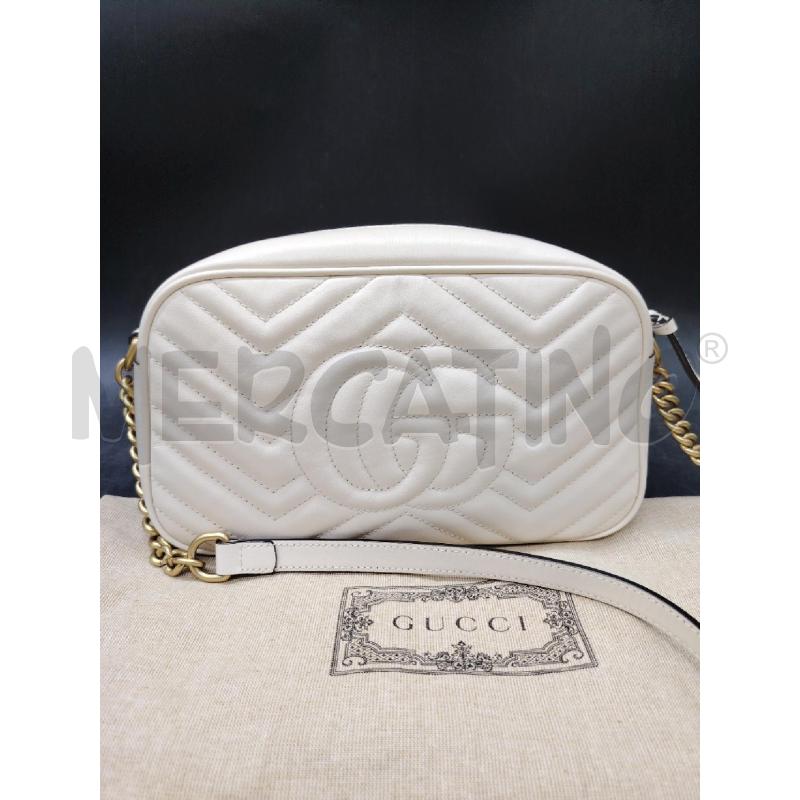 BORSA TRACOLLA MARMONT GG OFF WHITE DETT DORATI 447632 213317 | Mercatino dell'Usato Roma eur 3