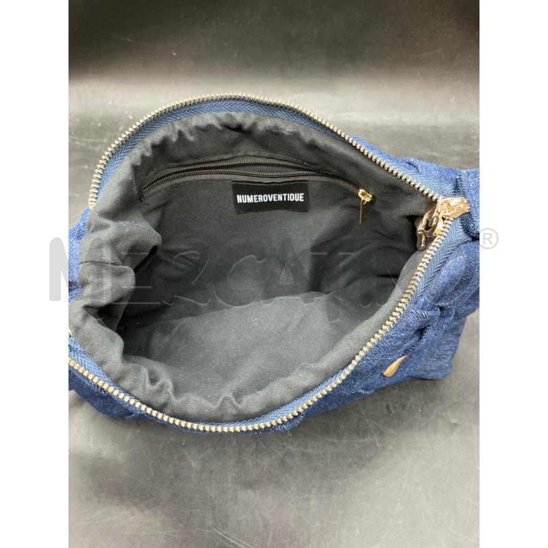 BORSA TRACOLLA NUMEROVENTIDUE DENIM SCURO  | Mercatino dell'Usato Roma eur 3
