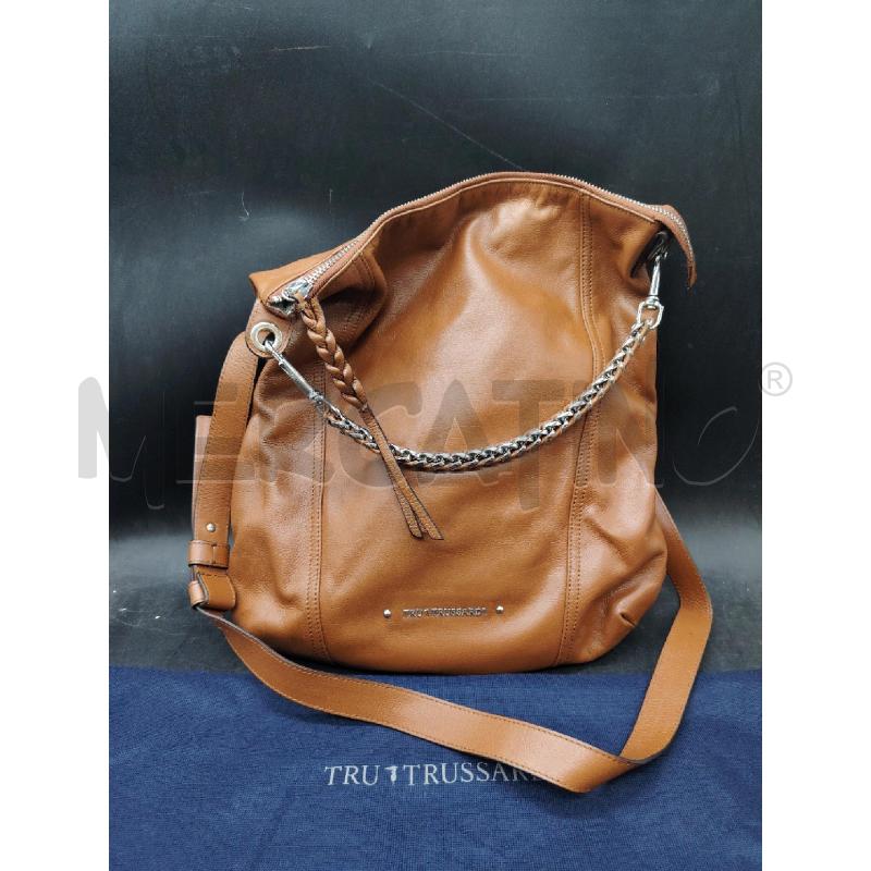 BORSA TRUSSARDI MARRONE  | Mercatino dell'Usato Roma eur 1