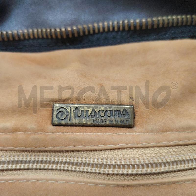 BORSA TUSCANS PELLE MARRONE ANIMALIER | Mercatino dell'Usato Roma eur 3