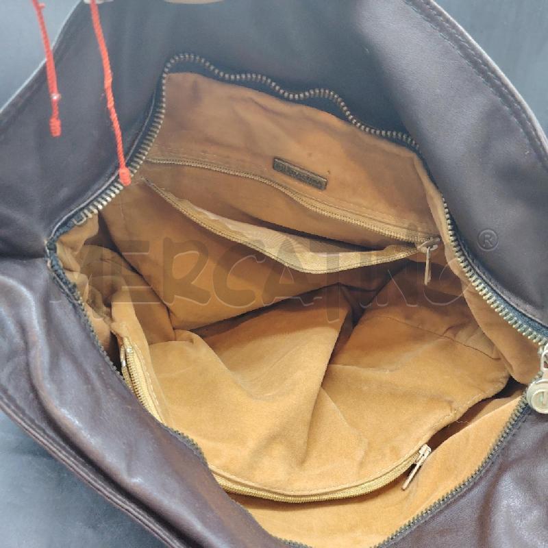 BORSA TUSCANS PELLE MARRONE ANIMALIER | Mercatino dell'Usato Roma eur 4