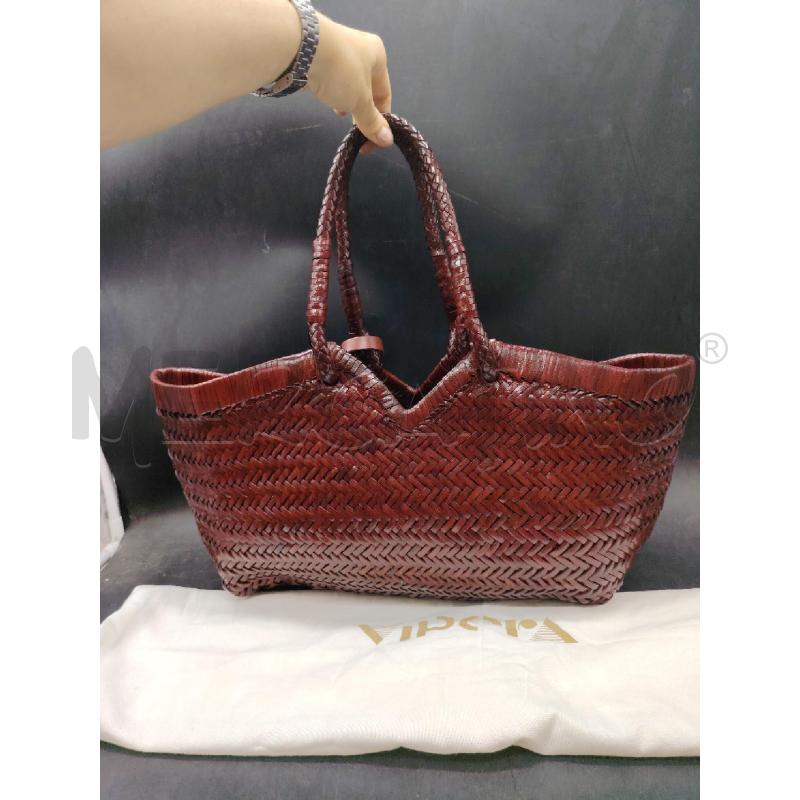 BORSA VIPERA CRUDELIA BAROLO PELLE INTRECCIATA | Mercatino dell'Usato Roma eur 2