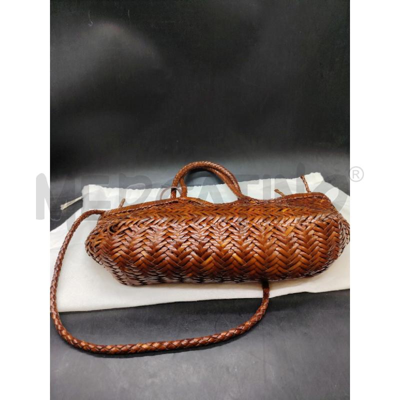 BORSA VIPERA PELLE INTRECCIATA MARR MEDIA | Mercatino dell'Usato Roma eur 3