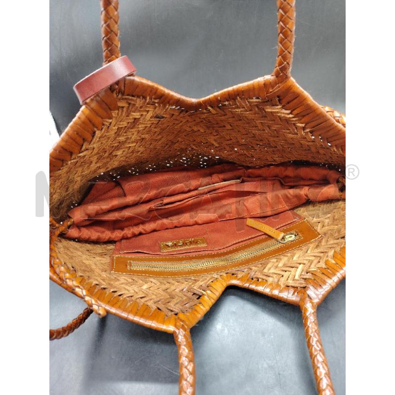 BORSA VIPERA PELLE INTRECCIATA MARR MEDIA | Mercatino dell'Usato Roma eur 4