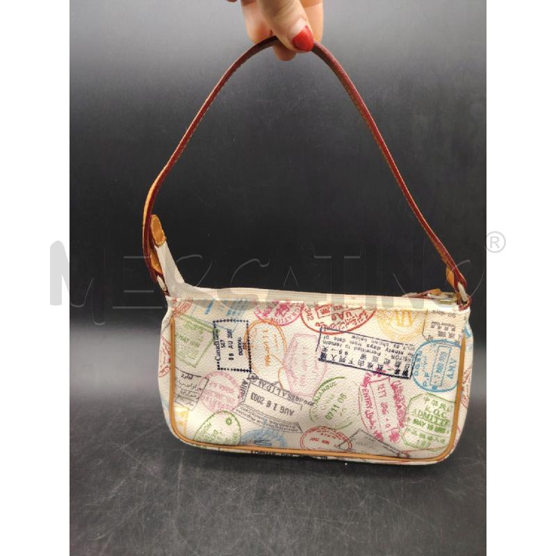 BORSETTA ALVIERO MARTINI FRANCOBOLLI | Mercatino dell'Usato Roma eur 2