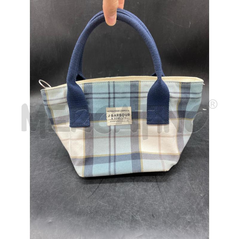 BORSETTA BARBOUR TELA CEL BIA | Mercatino dell'Usato Roma eur 1