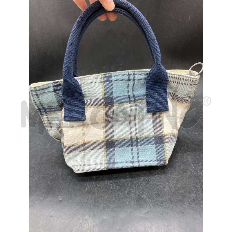 BORSETTA BARBOUR TELA CEL BIA | Mercatino dell'Usato Roma eur 2