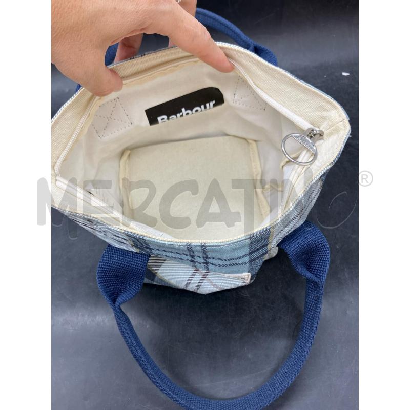 BORSETTA BARBOUR TELA CEL BIA | Mercatino dell'Usato Roma eur 3