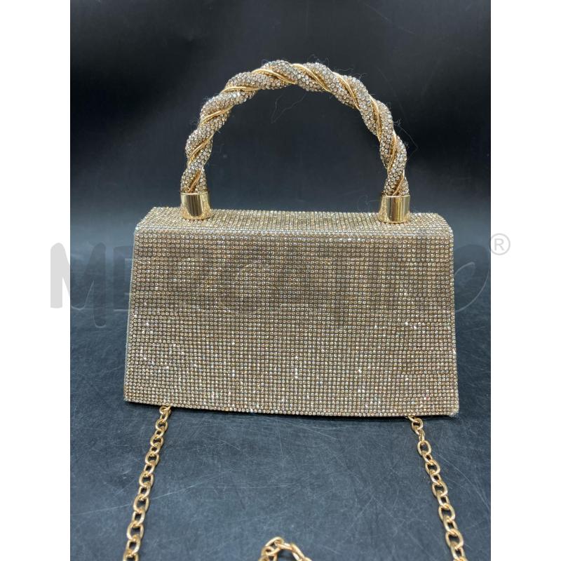 BORSETTA BRILLANTINI DOR + TRACOLLA | Mercatino dell'Usato Roma eur 2