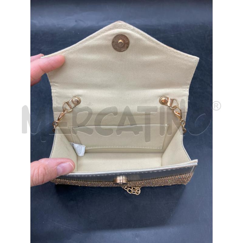 BORSETTA BRILLANTINI DOR + TRACOLLA | Mercatino dell'Usato Roma eur 3