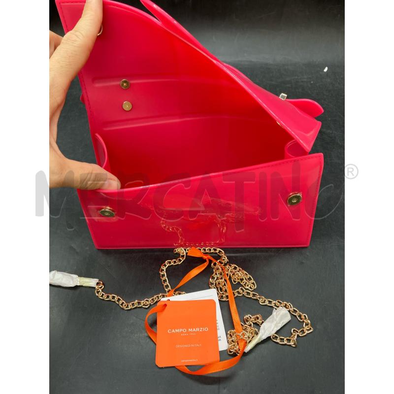 BORSETTA CAMPO MARZIO PVC ROSA | Mercatino dell'Usato Roma eur 4