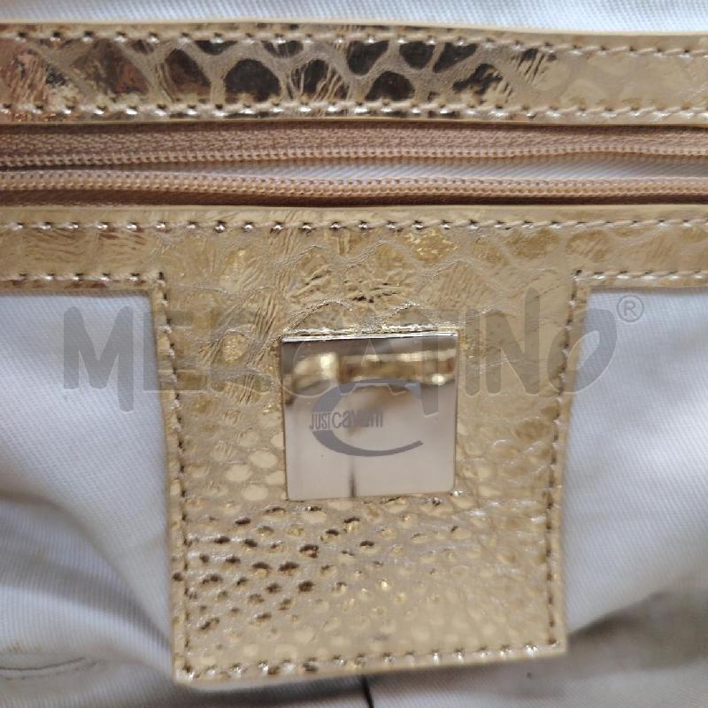 BORSETTA JUST CAVALLI ANIMALIER DOR NAPPE | Mercatino dell'Usato Roma eur 5