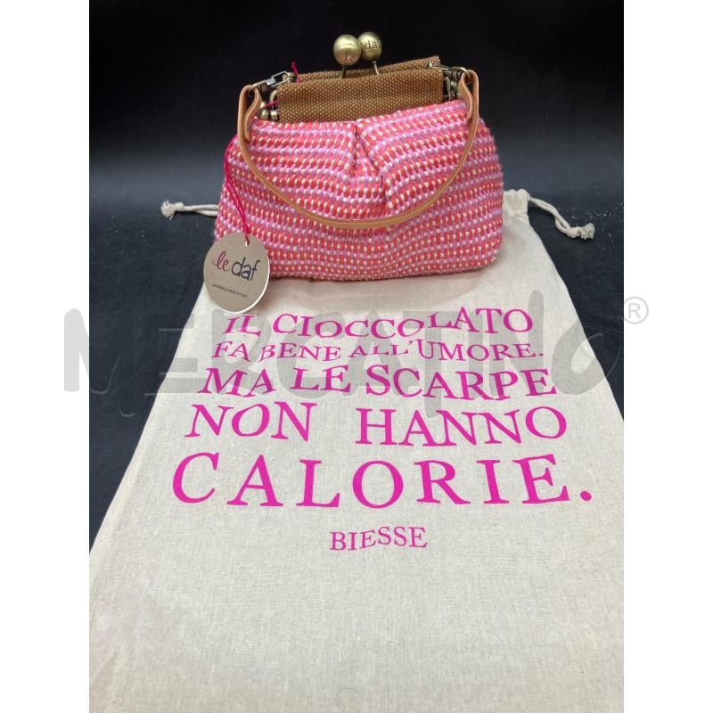BORSETTA LE DAF RS MANICO BEI CHIUSURA CLUTCH | Mercatino dell'Usato Roma eur 1