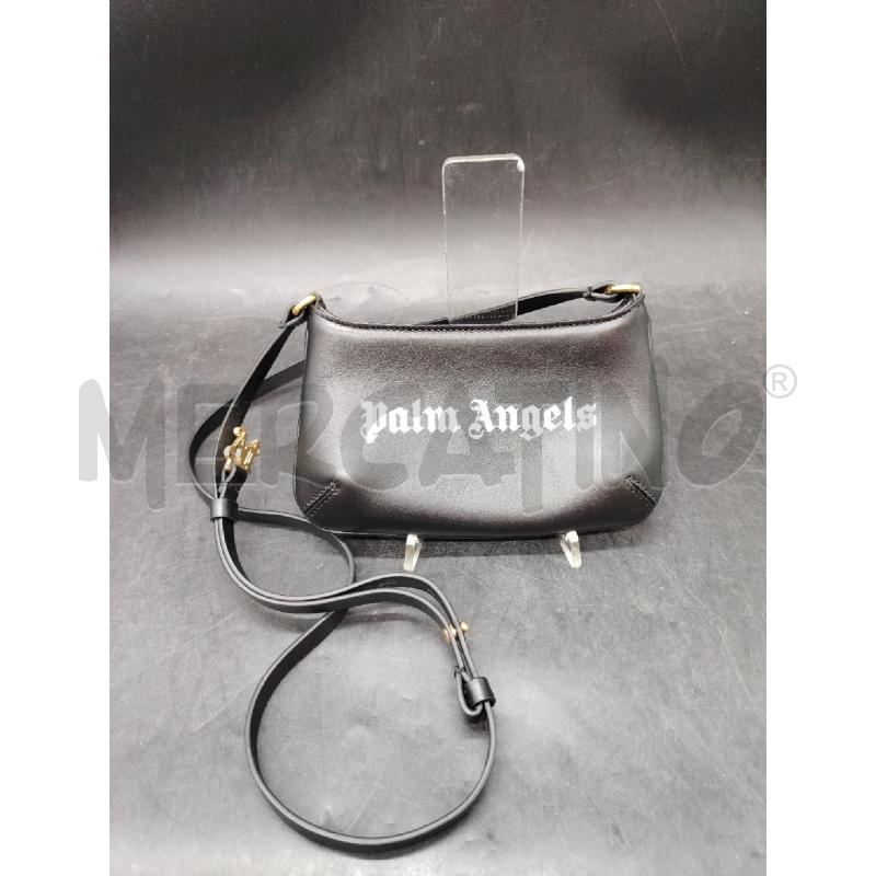 BORSETTA PALM ANGELS GIORGINA MINI NE SCRITTA BIA  | Mercatino dell'Usato Roma eur 1
