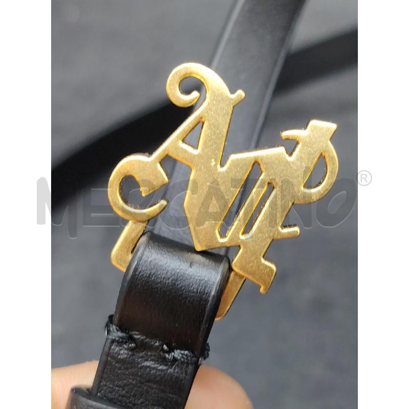 BORSETTA PALM ANGELS GIORGINA MINI NE SCRITTA BIA  | Mercatino dell'Usato Roma eur 2