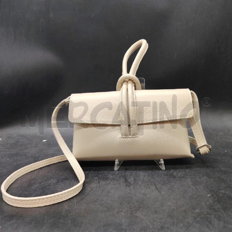 BORSETTA PANNA PELLE + TRACOLLA | Mercatino dell'Usato Roma eur 1