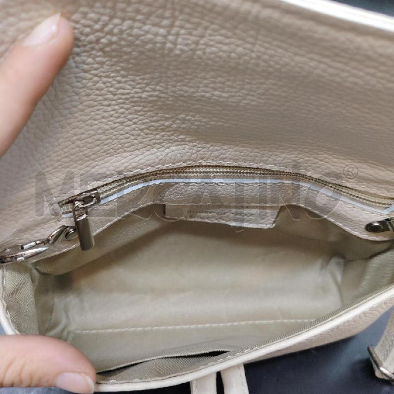 BORSETTA PANNA PELLE + TRACOLLA | Mercatino dell'Usato Roma eur 3