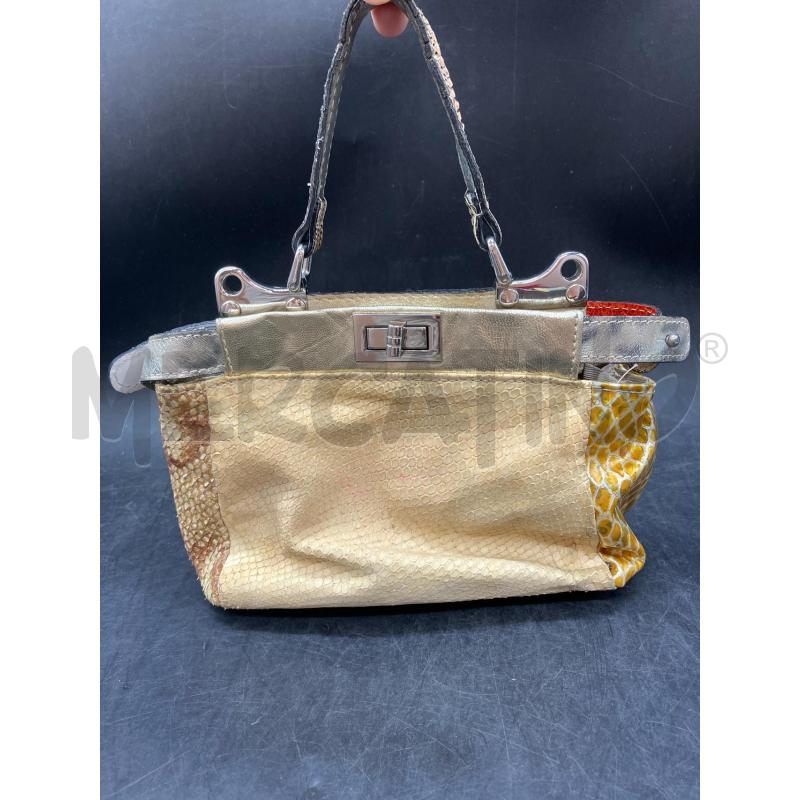 BORSETTA PELLE ANIMALIER GIA | Mercatino dell'Usato Roma eur 2