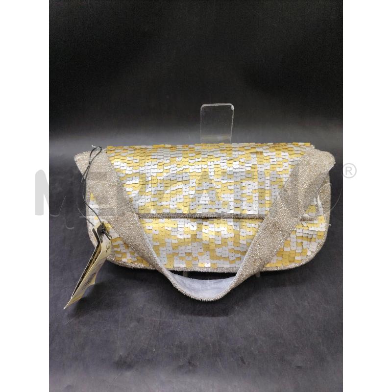 BORSETTA PHARD PERLINE PAILETTES DOR ARG | Mercatino dell'Usato Roma eur 1