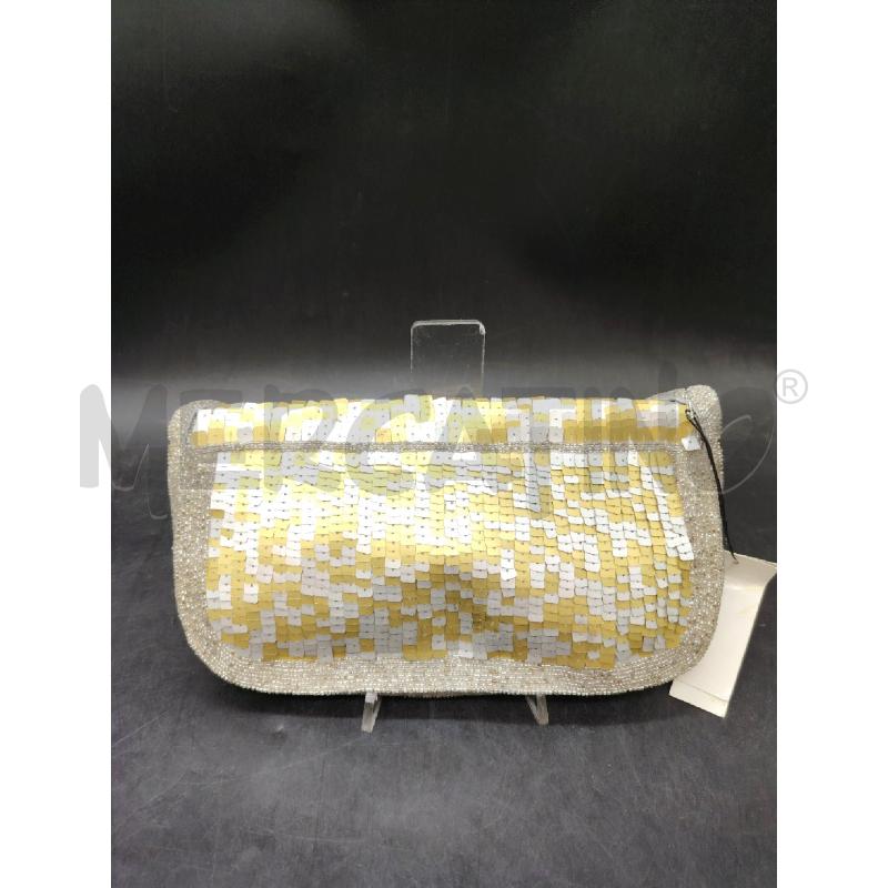 BORSETTA PHARD PERLINE PAILETTES DOR ARG | Mercatino dell'Usato Roma eur 2