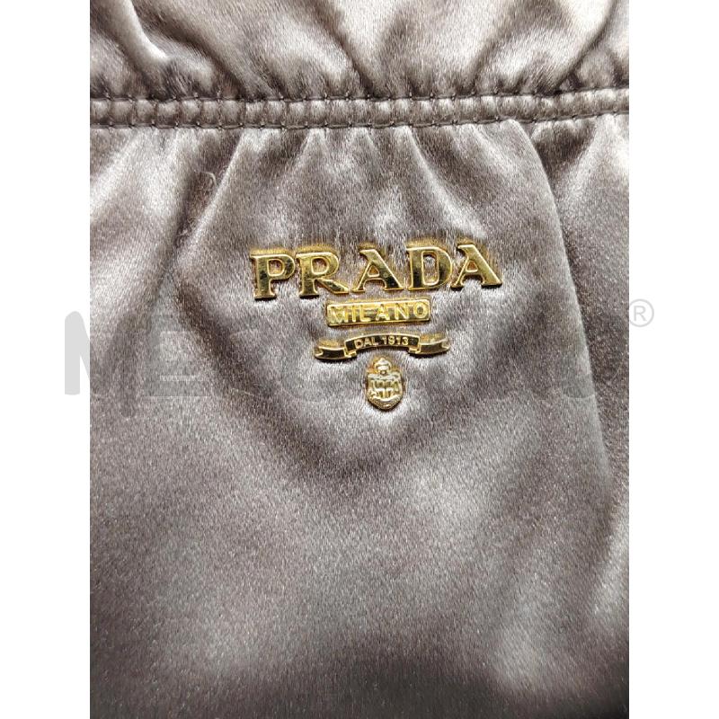 BORSETTA PRADA TESSUTO MARRONE | Mercatino dell'Usato Roma eur 2