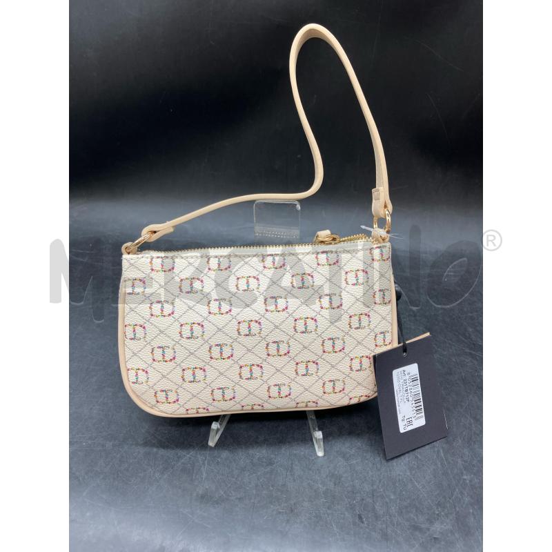 BORSETTA TWINSET BEI LOGO FIORI CARTELLINO | Mercatino dell'Usato Roma eur 2