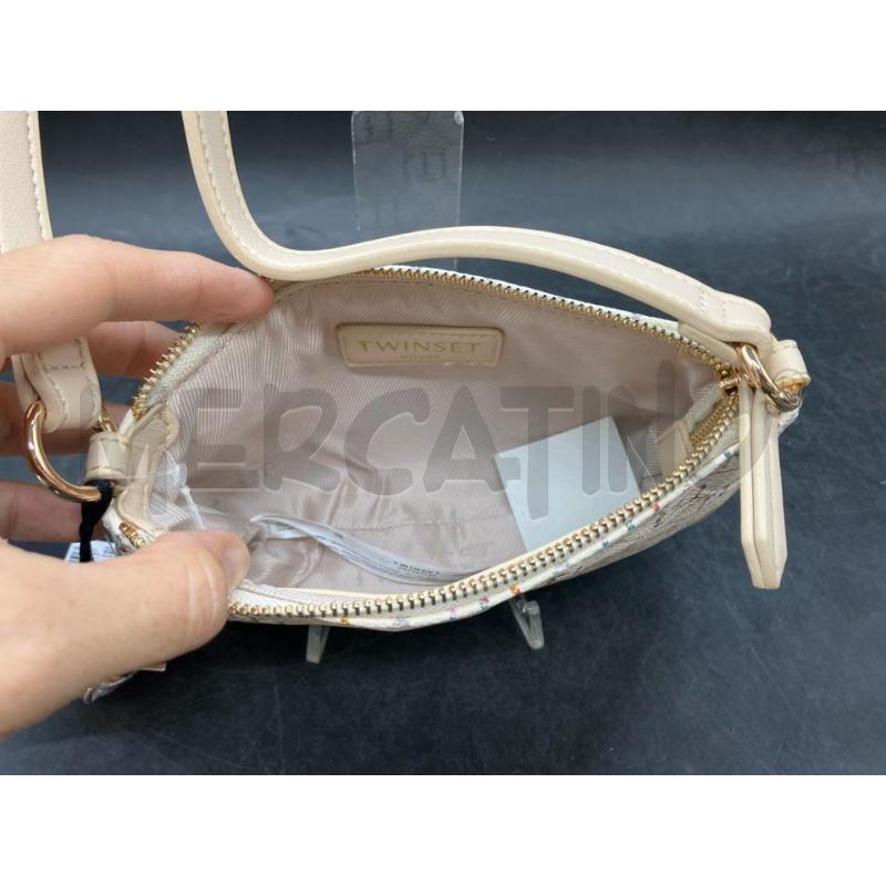 BORSETTA TWINSET BEI LOGO FIORI CARTELLINO | Mercatino dell'Usato Roma eur 3