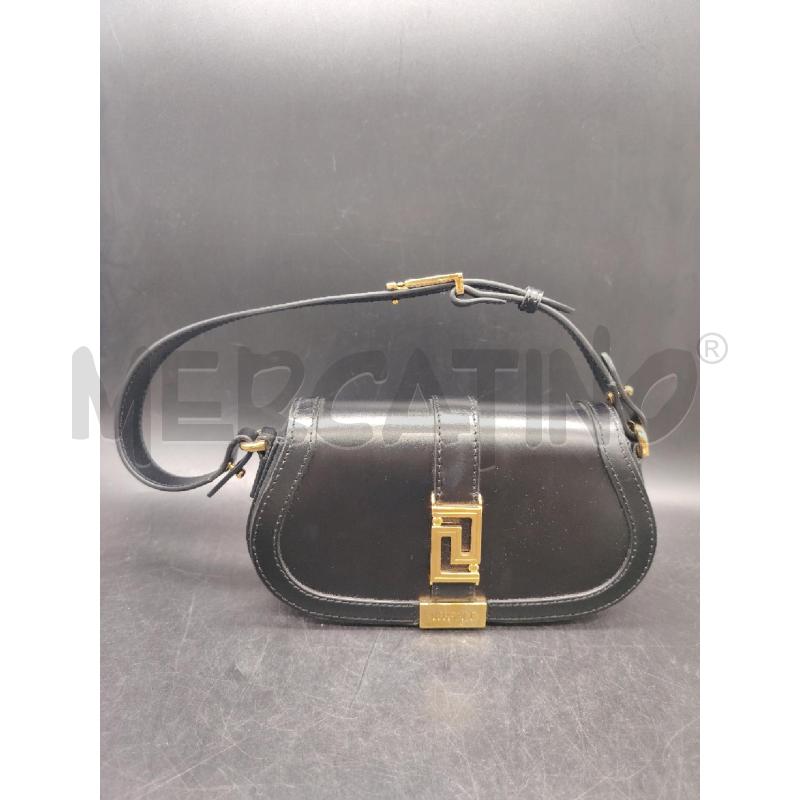 BORSETTA VERSACE GRECA GODDESS PELLE NERA | Mercatino dell'Usato Roma eur 1