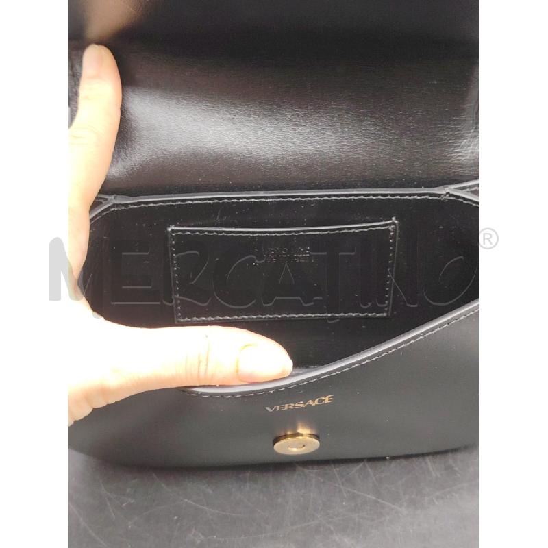 BORSETTA VERSACE GRECA GODDESS PELLE NERA | Mercatino dell'Usato Roma eur 4