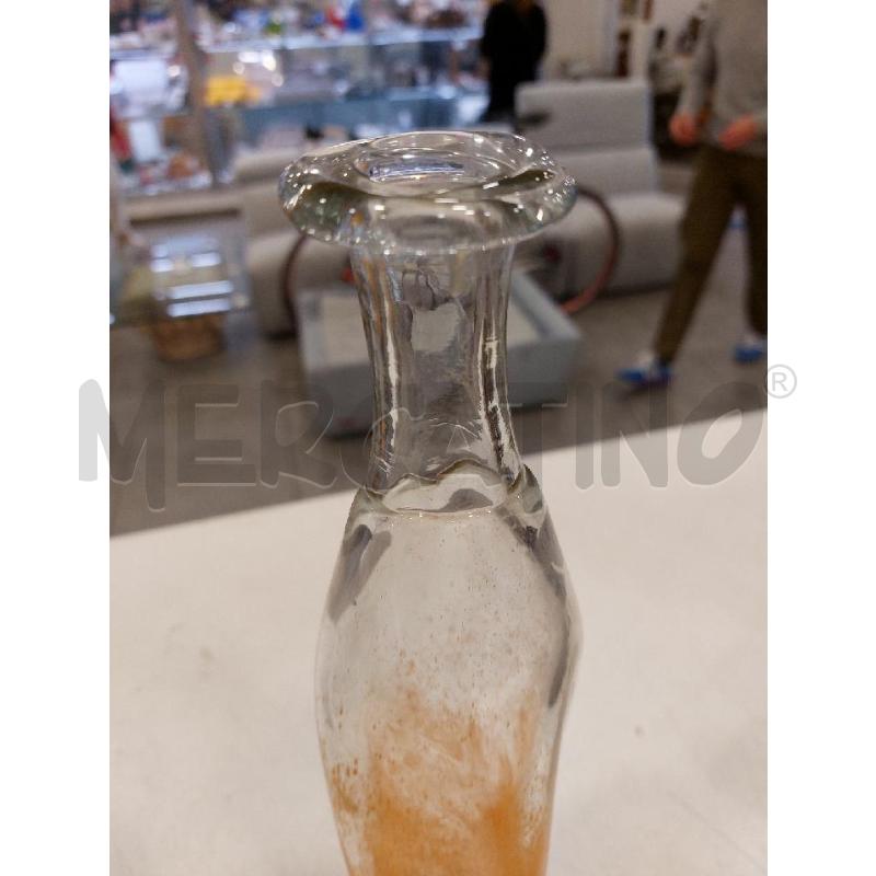 BOTTIGLIA VETRO MURANO SFUM ARA | Mercatino dell'Usato Roma eur 4