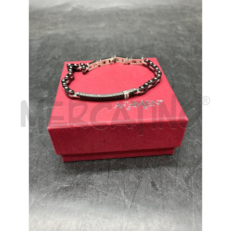 BRACCIALE AMEN STEEL NERO | Mercatino dell'Usato Roma eur 1