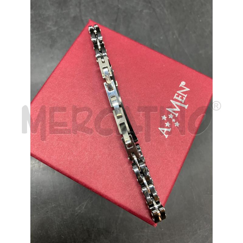 BRACCIALE AMEN STEEL NERO | Mercatino dell'Usato Roma eur 3