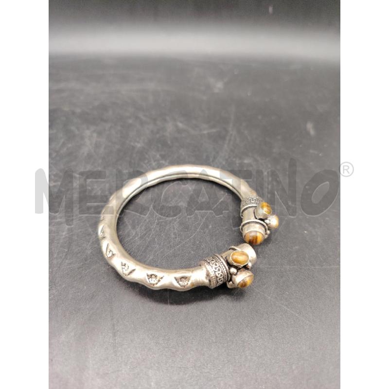 BRACCIALE ARG RIGIDO PIETRINE MARR  | Mercatino dell'Usato Roma eur 1