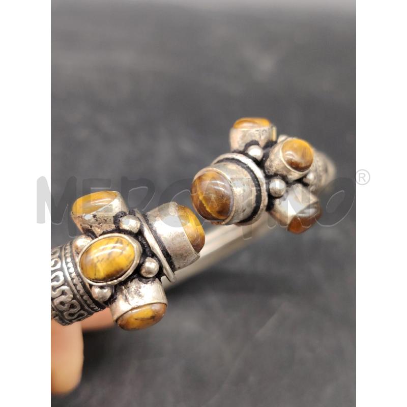 BRACCIALE ARG RIGIDO PIETRINE MARR  | Mercatino dell'Usato Roma eur 2