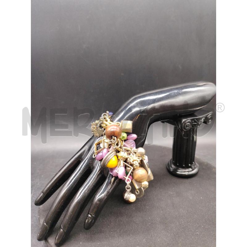 BRACCIALE CATENA DOR CHARMS PENDENTI  | Mercatino dell'Usato Roma eur 1