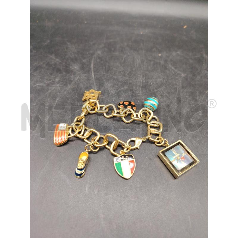 BRACCIALE DUKES & DUCHESS DORATO CHARM PENDENTI | Mercatino dell'Usato Roma eur 1