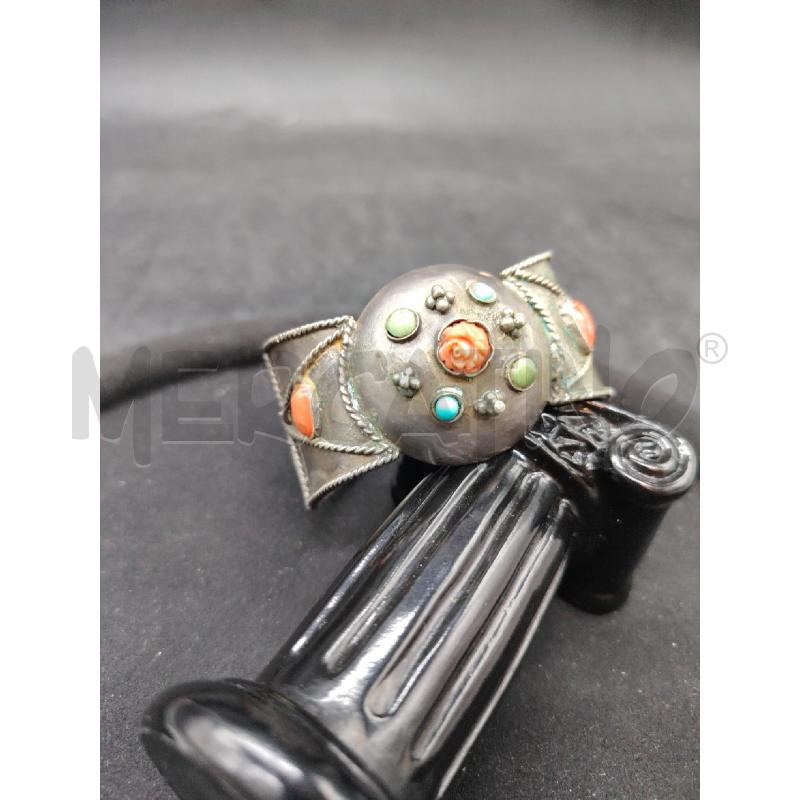 BRACCIALE ETNICO MET PIETRE COLORATE  | Mercatino dell'Usato Roma eur 2