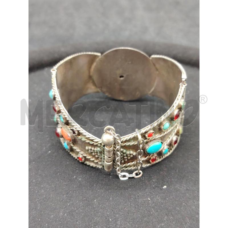 BRACCIALE ETNICO MET PIETRE COLORATE  | Mercatino dell'Usato Roma eur 4