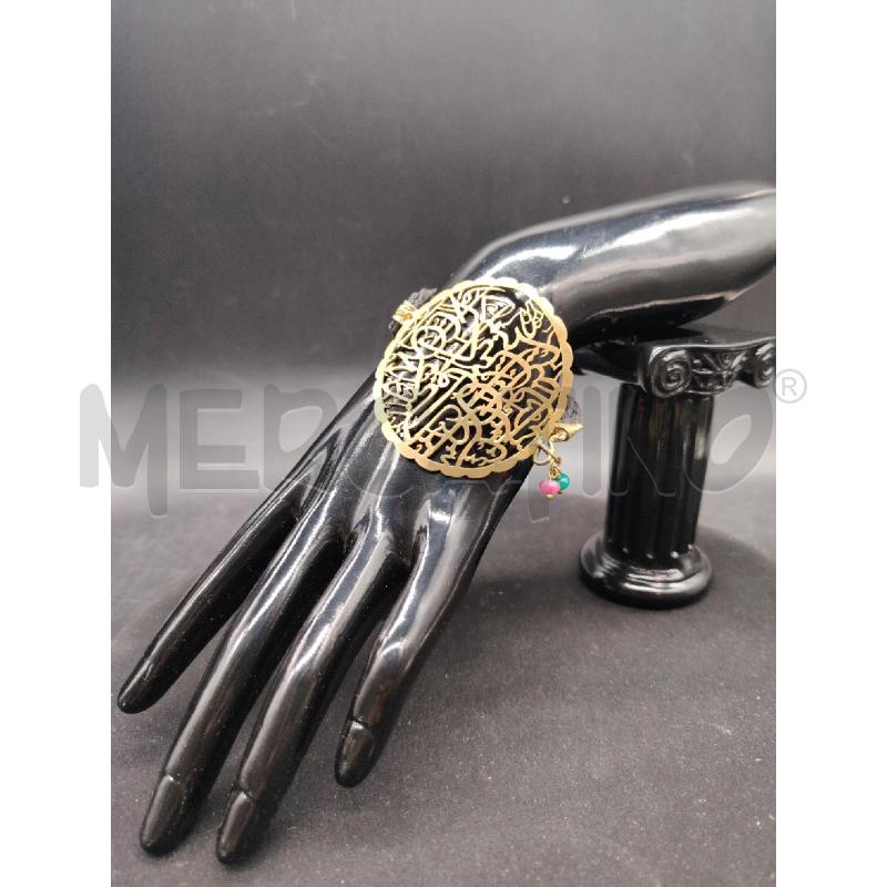 BRACCIALE ETNIC CERCHI RIG TRAF PERLINE VER ROS | Mercatino dell'Usato Roma eur 1